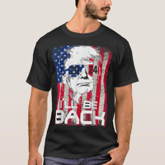 T-shirt Je serai de retour Trump 2024 Vintage Donald Trump