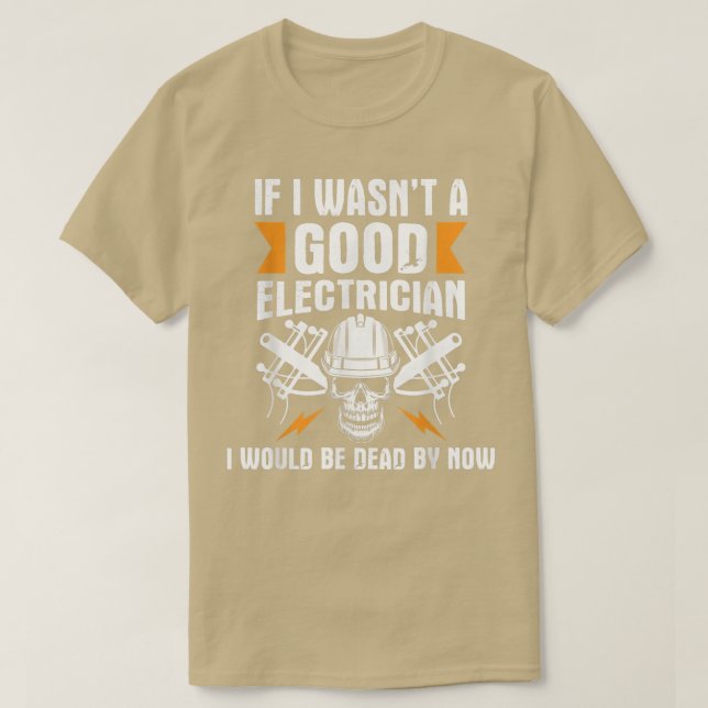 T-shirt Je Serais Mort Par MaintenantCâblage Linéaire Élec (Design devant)