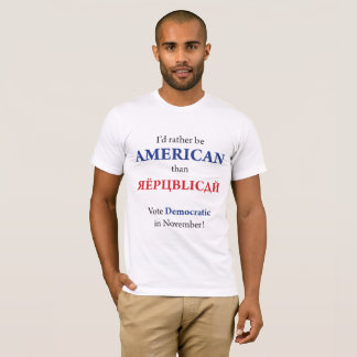 T-shirt Je serais plutôt américain que le républicain