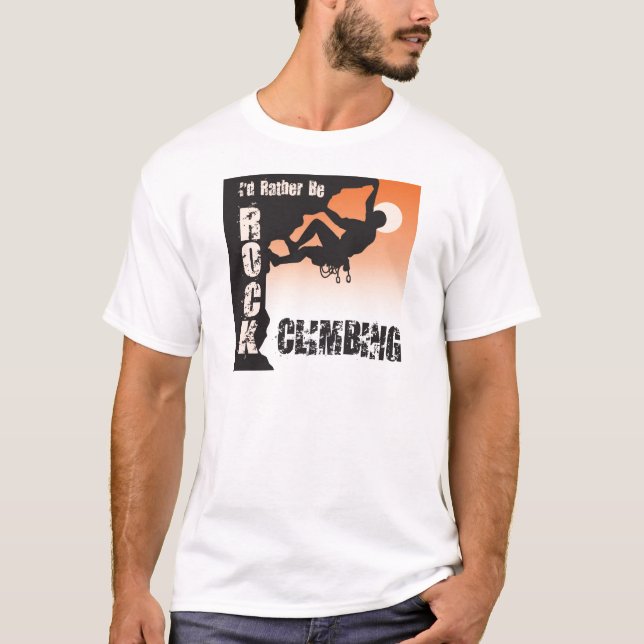 T-shirt Je serais plutôt escalade de roche (Devant)