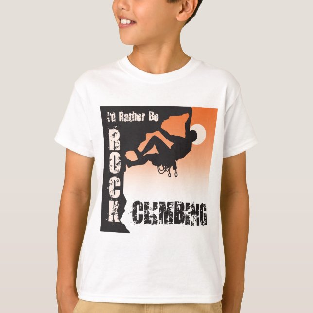 T-shirt Je serais plutôt escalade de roche (Devant)