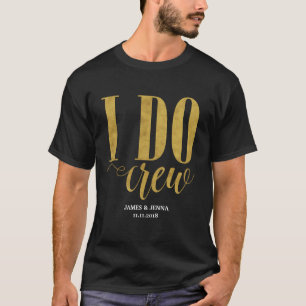 T-shirt Je sers d'équipier des cadeaux de noce