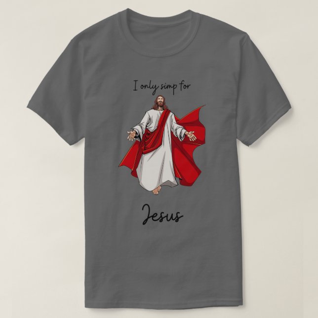 T-shirt Je Simpe Seulement Pour Jesus drôle Obi Van Kenobi (Design devant)