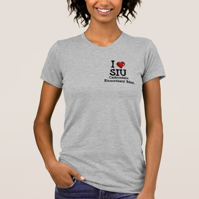 T-shirt Je SIU Carbondale aime/coeur ! (Devant)