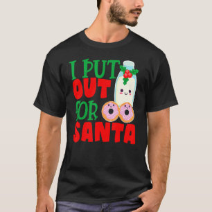T-shirt Je sors pour le Père Noël Cookie Milk Noël