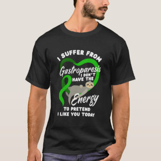 T-shirt Je Souffre De Gastroparésie Guerrier De Gastroparé
