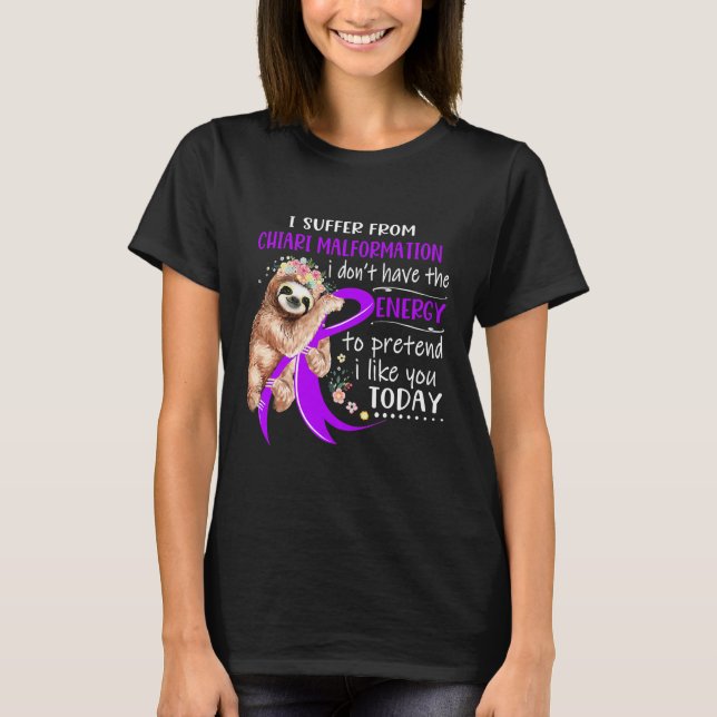 T-shirt Je Souffre De Malformation De Chiari (Devant)
