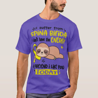 T-shirt Je Souffre De Spina Bifida Je N'Ai Pas L'Énergie