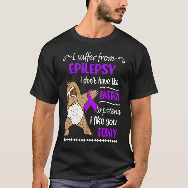 T-shirt Je souffre d'épilepsie Je n'ai pas de parfum énerg (Devant)