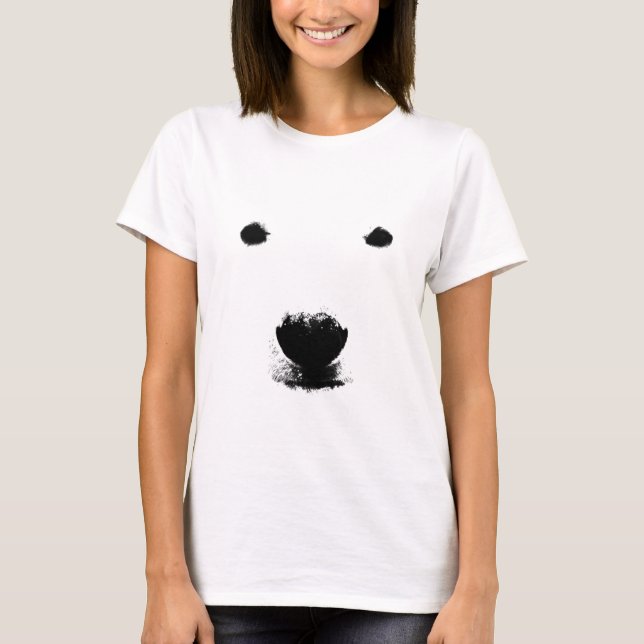 T-shirt Je souhaite que j'aie été un ours (Devant)