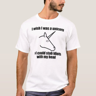 T-shirt Je souhaite que j'aie été une licorne