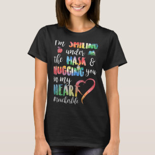 T-shirt Je souris sous le masque, je t'embrasse dans mon c