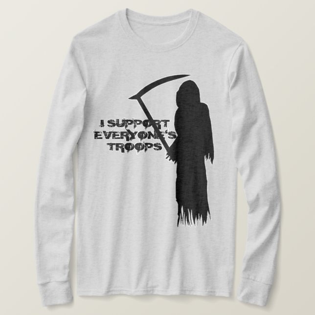 T-shirt Je soutiens chacun des troupes (Design devant)