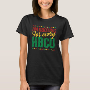 T-shirt Je soutiens chaque HBCU Histoire Noire Vintage A