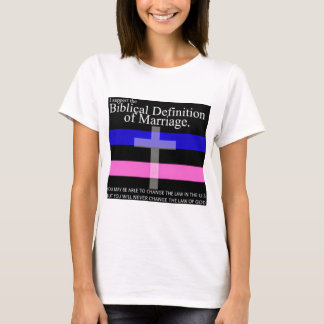 T-shirt Je soutiens la définition biblique du mariage