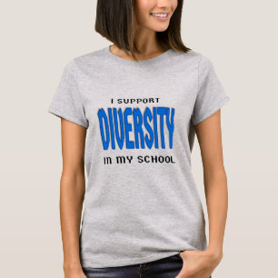 T-shirt Je soutiens la diversité à mon école