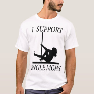 T-shirt Je soutiens la pièce en t de mères célibataires