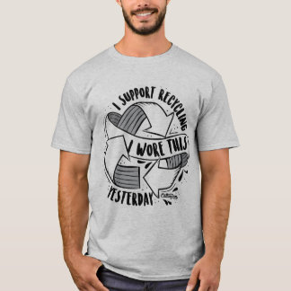 T-shirt "Je soutiens la réutilisation. J'ai porté ceci