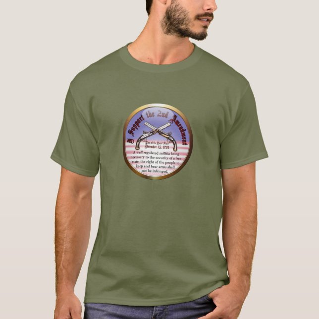 T-shirt Je soutiens le 2ème amendement (Devant)
