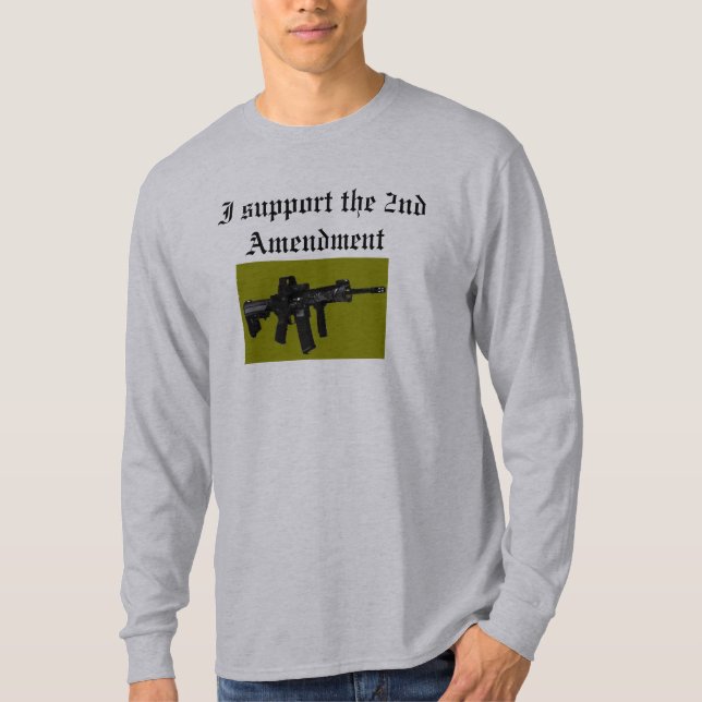 T-shirt Je soutiens le 2ème amendement (Devant)