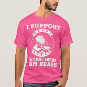 T-shirt Je Soutiens Le Droit Aux Ours À Bras 2967 