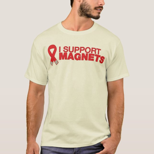 T-shirt Je soutiens le magnet (Devant)
