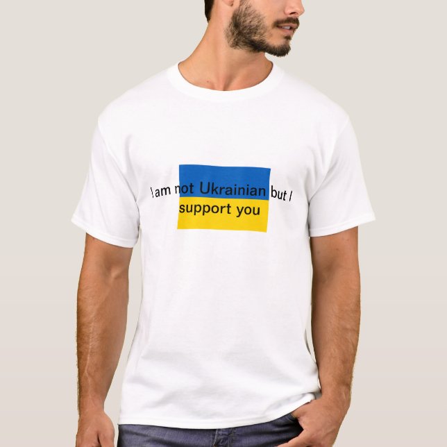 T-shirt Je soutiens l'Ukraine (Devant)