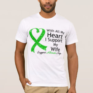 T-shirt Je soutiens Ma Femme Avec Tout Mon Coeur