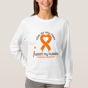 T-shirt Je soutiens ma leucémie de mari