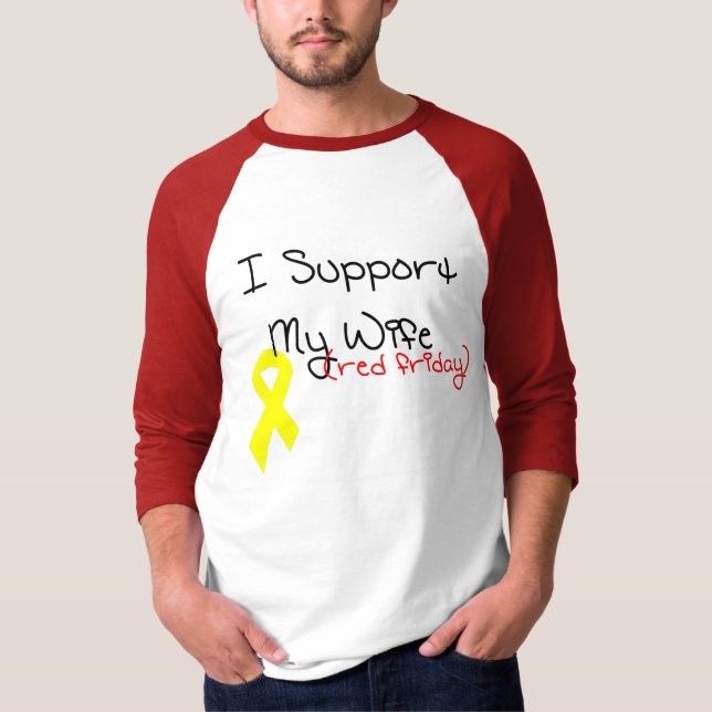T-shirt Je soutiens mon épouse (Devant)