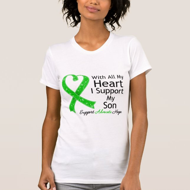 T-shirt Je soutiens Mon Fils Tout Mon Coeur (Devant)