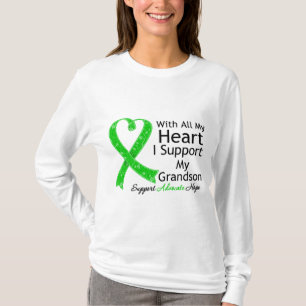 T-shirt Je soutiens mon petit-fils de tout mon coeur