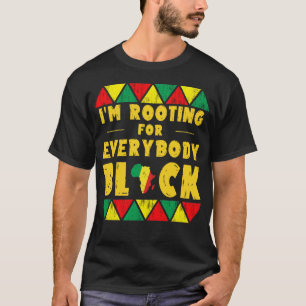 T-shirt je soutiens tout le monde noir