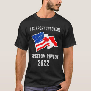 T-shirt Je soutiens Trucker Freedom Convoy 2022 American C