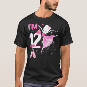 T-shirt Je suis 12ème anniversaire Ballerina Girl Ballet D