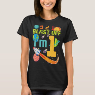 T-shirt Je suis 1 Futur Scientist heureux célébrant annive