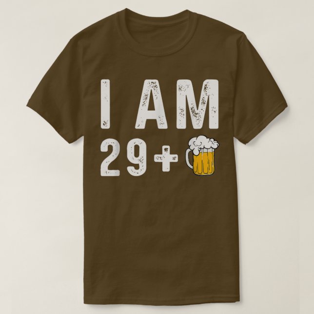 T-shirt Je suis 29 + 1 Bière artisanale Houblon Microbrass (Design devant)