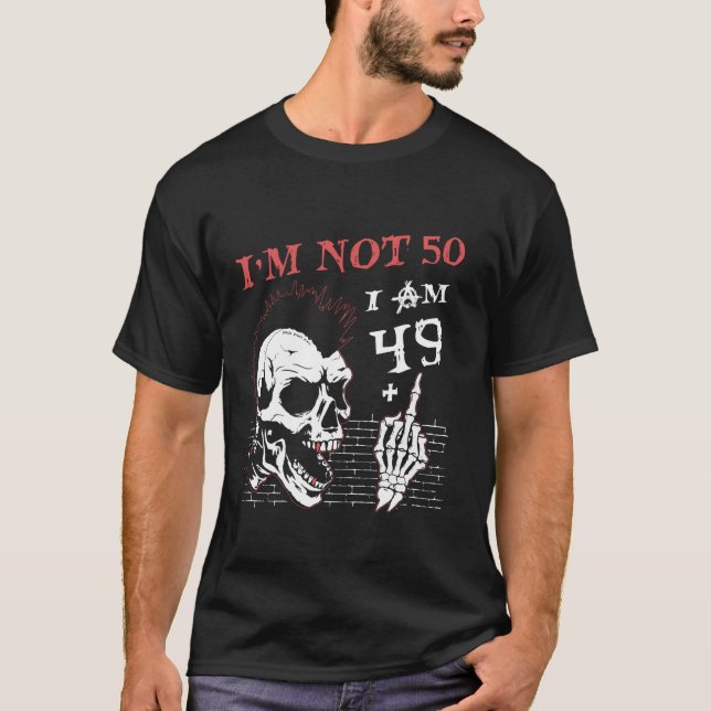 T-shirt Je Suis 49 Plus Le Doigt Moyen 50e Anniversaire Re (Devant)
