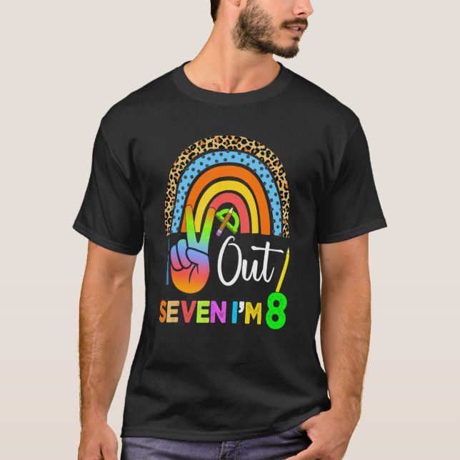 T-shirt Je suis 8e anniversaire mignonne 8e retour à l'éco (Devant)