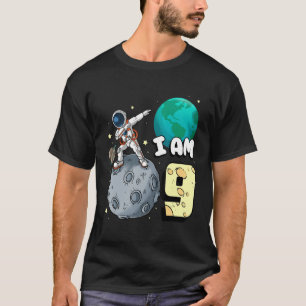 T-shirt Je suis 9 astronaute spatiale Kid Moon Walker 9e a
