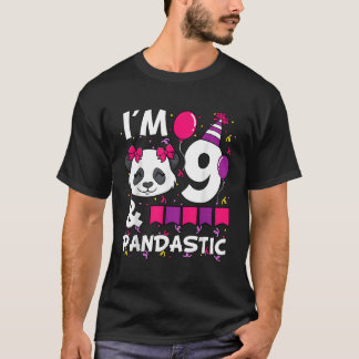 T-shirt Je Suis 9 Pandastic Py 9E Anniversaire Célébration
