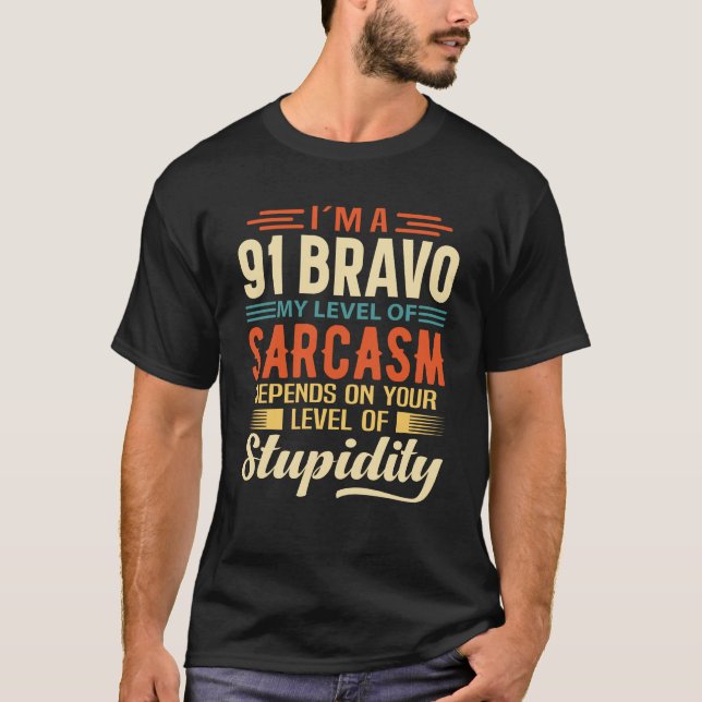 T-shirt Je suis A 91 Bravo (Devant)