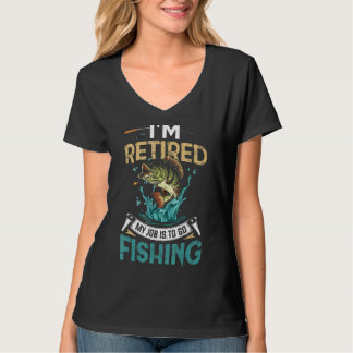 T-shirt Je suis à la retraite Mon travail est d'aller à la