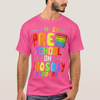 T-shirt Je suis à l'école maternelle le mardi 22 février