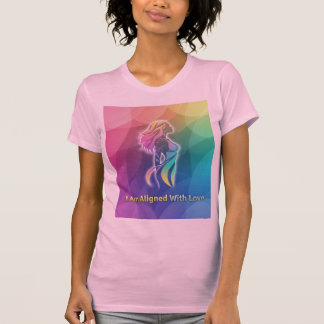 T-shirt Je Suis Aligné Avec L'Amour Art Spirituel Moderne