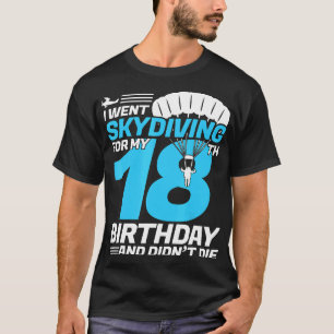 T-shirt Je suis allé faire du parachutisme pour mon 8ème a