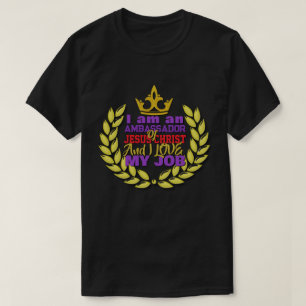T-shirt Je Suis Ambassadeur De Jésus Christ Christian T-Sh