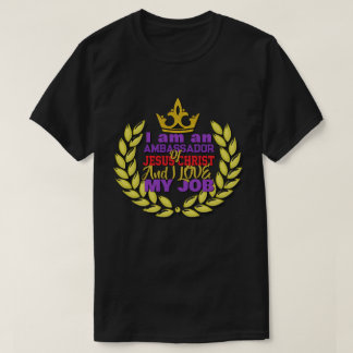 T-shirt Je Suis Ambassadeur De Jésus Christ Christian T-Sh