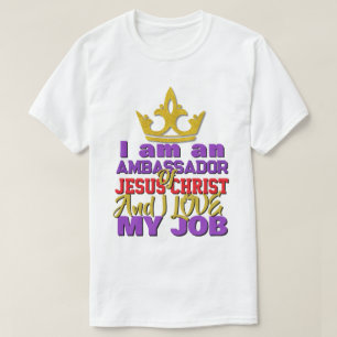 T-shirt Je Suis Ambassadeur De Jésus Christ Christian T-Sh