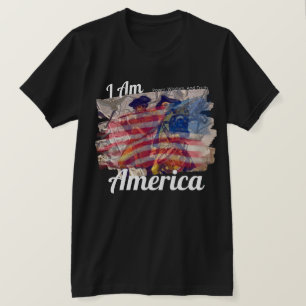 T-shirt JE SUIS AMÉRICAIN Pouvoir, Sagesse et Vérité Patri